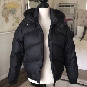 Steve Madden black puffer down & feathers coat